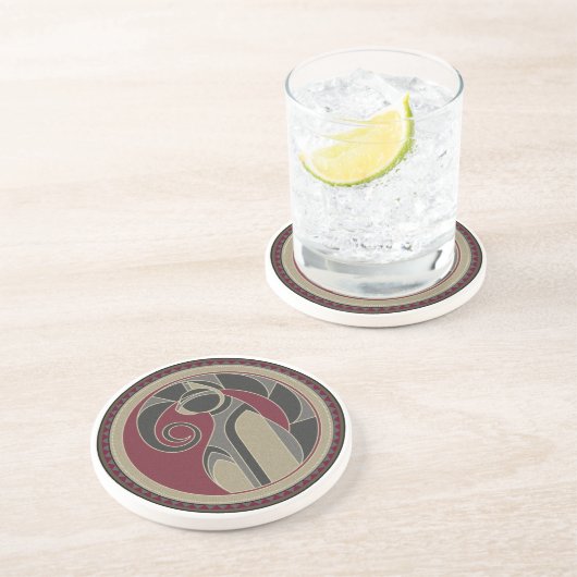 Katzengeist Getränkeuntersetzer (Seite)