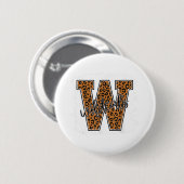 Katzengeist Leopard zurück zur Schule Mädchen Button (Vorne & Hinten)