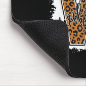 Katzengeist Leopard zurück zur Schule Mädchen Mousepad (Ecke)