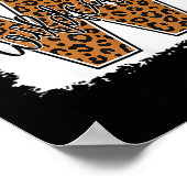 Katzengeist Leopard zurück zur Schule Mädchen Poster (Ecke)