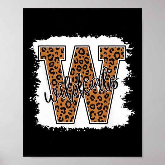 Katzengeist Leopard zurück zur Schule Mädchen Poster (Vorne)