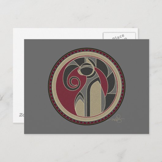 Katzengeist Postkarte (Vorne/Hinten)