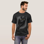 Katzengelbe Augen    KatzenGeschenke T-Shirt (Vorne ganz)
