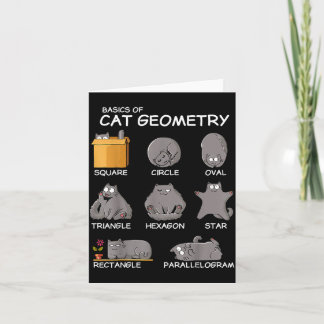 Katzengeometrie Mathe Lustige Katzen Geschenke Für Karte