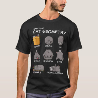 Katzengeometrie Mathe Lustige Katzen Geschenke Für T-Shirt