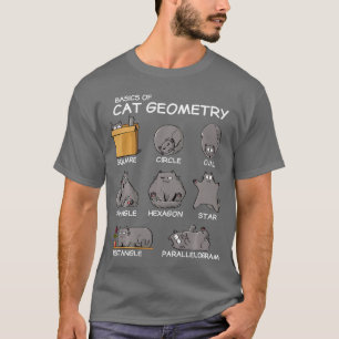 Katzengeometrie Mathe Lustige Katzen Geschenke Für T-Shirt