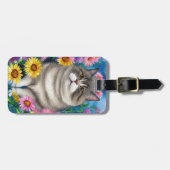 Katzengepäcketikett Gepäckanhänger (Vorderseite horizontal)