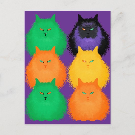 Katzengericht Postkarte (Vorderseite)
