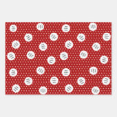 Katzengeschäft "Happy Meow Year" Geschenkpapier Set (Vorderseite 3)