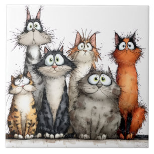 Katzengeschichten mit Launen Fliese