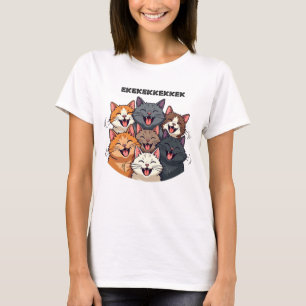 Katzengeschnatter, Zwitschern, ekekek T-Shirt