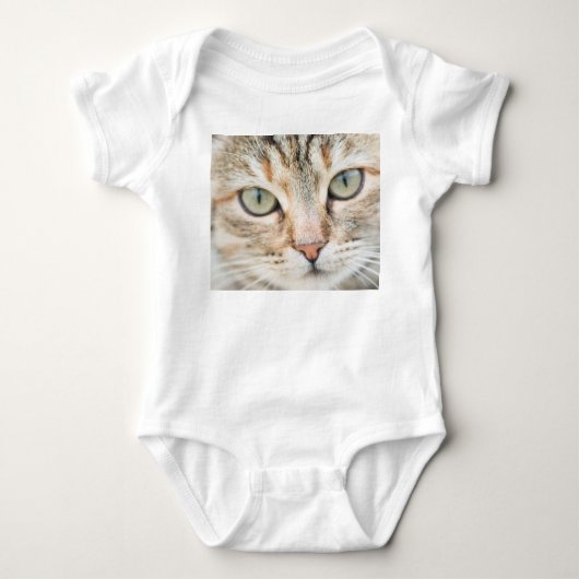 Katzengesicht Baby Strampler (Vorderseite)