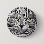 Katzengesicht Button (Vorderseite)