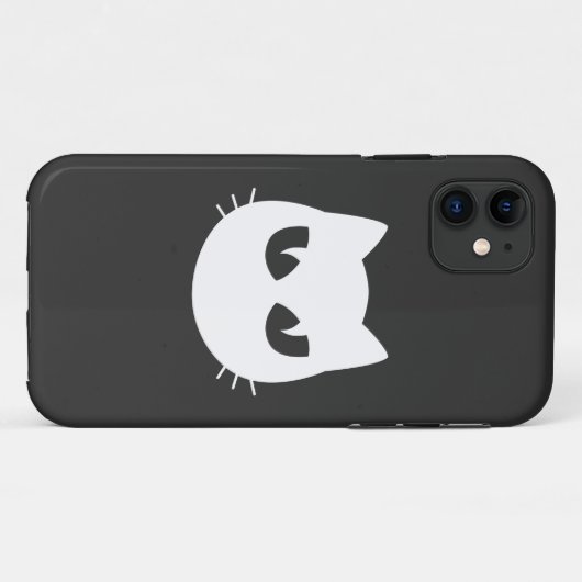 Katzengesicht Case-Mate iPhone Hülle (Rückseite (Horizontal))