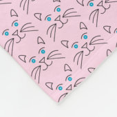 Katzengesicht Fleecedecke (Ecke)