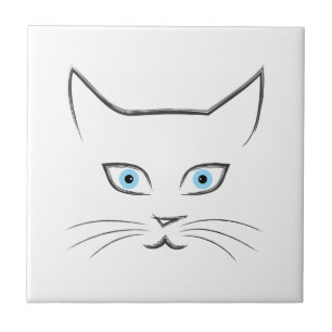 Katzengesicht Fliese