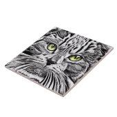 Katzengesicht Fliese (Seite)