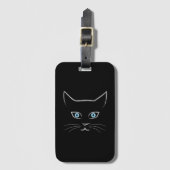 Katzengesicht Gepäckanhänger (Vorderseite Vertikal)