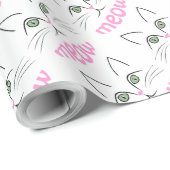 Katzengesicht Geschenkpapier (Rolleneckpunkt)