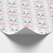 Katzengesicht Geschenkpapier (Ecke)