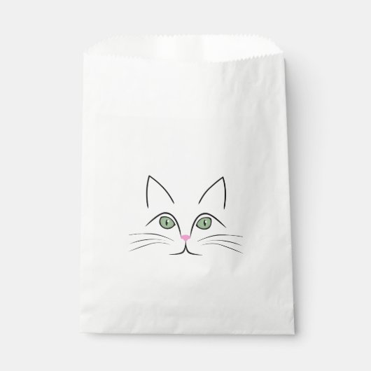 Katzengesicht Geschenktütchen (Vorderseite)
