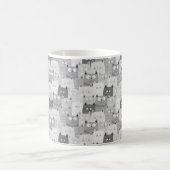 Katzengesicht Gesicht Kätzchen immer lustige Mem W Kaffeetasse (Mittel)