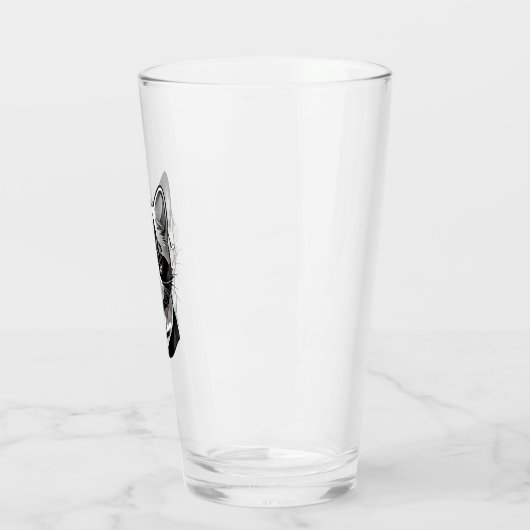 Katzengesicht Glas (Links)