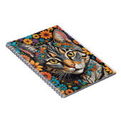 Katzengesicht in Blume Notizblock (Rechte Seite)