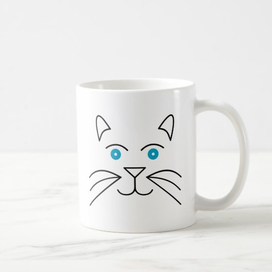 Katzengesicht Kaffeetasse (Rechts)