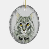 Katzengesicht Keramik Ornament (Rechts)