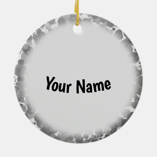 Katzengesicht Keramik Ornament (Hinten)