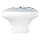 Katzengesicht Keramikknauf (Seitenansicht)