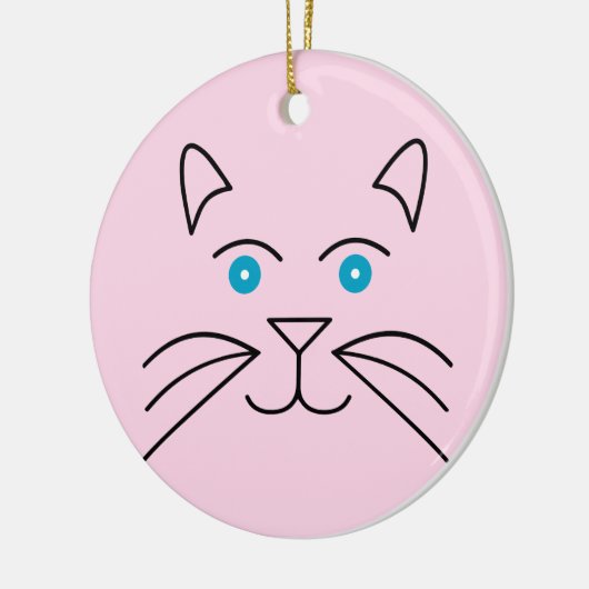 Katzengesicht Keramikornament (Links)