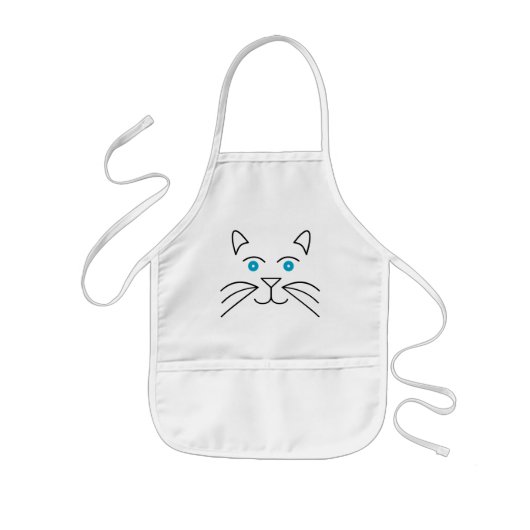 Katzengesicht Kinderschürze (Vorne)