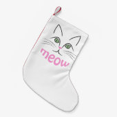 Katzengesicht Kleiner Weihnachtsstrumpf (Vorderansicht (hängend))