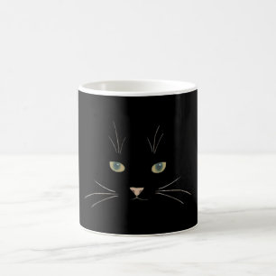 KatzenGesicht mit Augen, Nase und Whiskers Kaffeetasse
