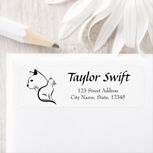 Katzengesicht mit Schwarz-Weiß-Design (Insitu)