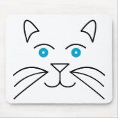 Katzengesicht Mousepad (Vorne)