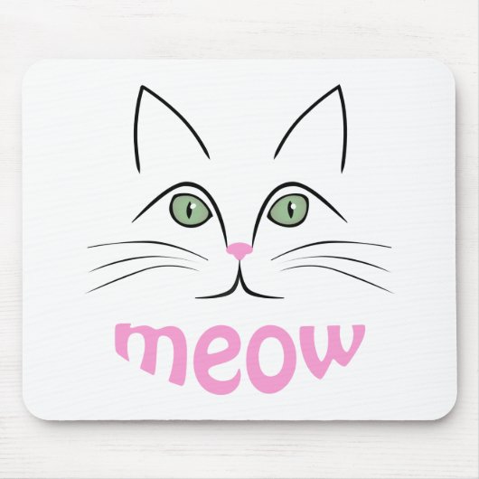 Katzengesicht Mousepad (Vorne)