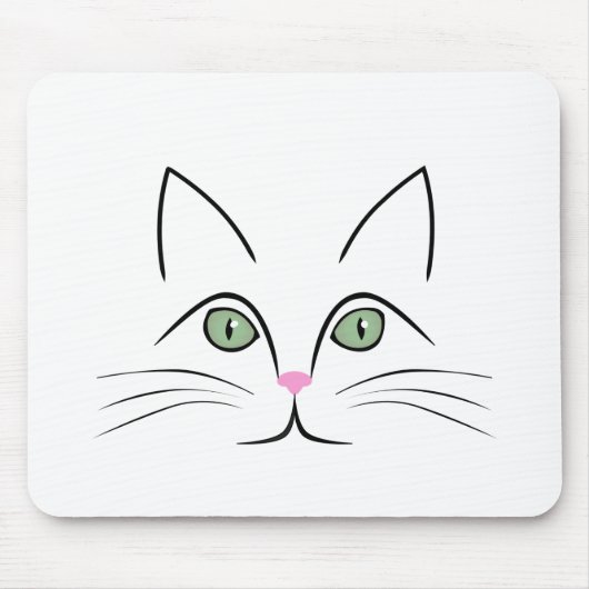 Katzengesicht Mousepad (Vorne)