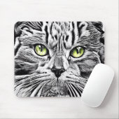 Katzengesicht Mousepad (Mit Mouse)