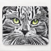 Katzengesicht Mousepad (Vorne)