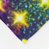 Katzengesicht Naher Pop Art Fleecedecke (Ecke)