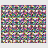 Katzengesicht Naher Pop Art Geschenkpapier (Flach)