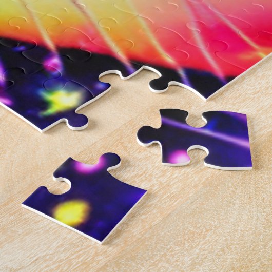 Katzengesicht Naher Pop Art Puzzle (Seite)