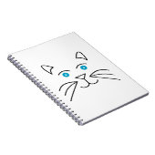 Katzengesicht Notizblock (Rechte Seite)