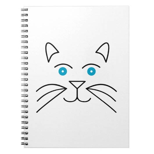 Katzengesicht Notizblock (Vorderseite)