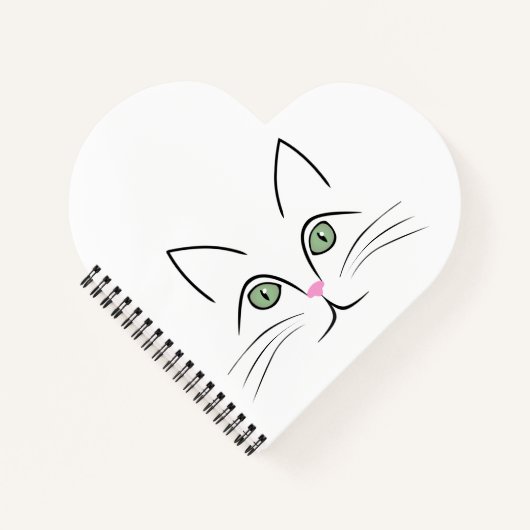 Katzengesicht Notizblock (Vorderseite)