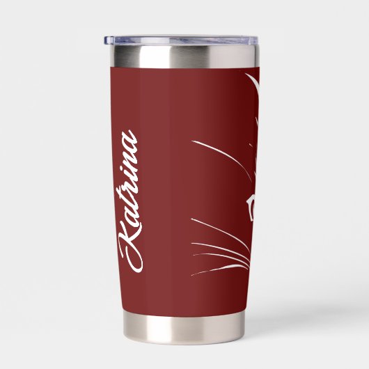 Katzengesicht personalisiert thermobecher (Rechts)