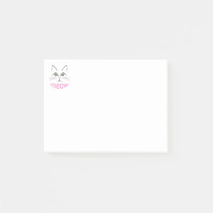 Katzengesicht Post-it Klebezettel